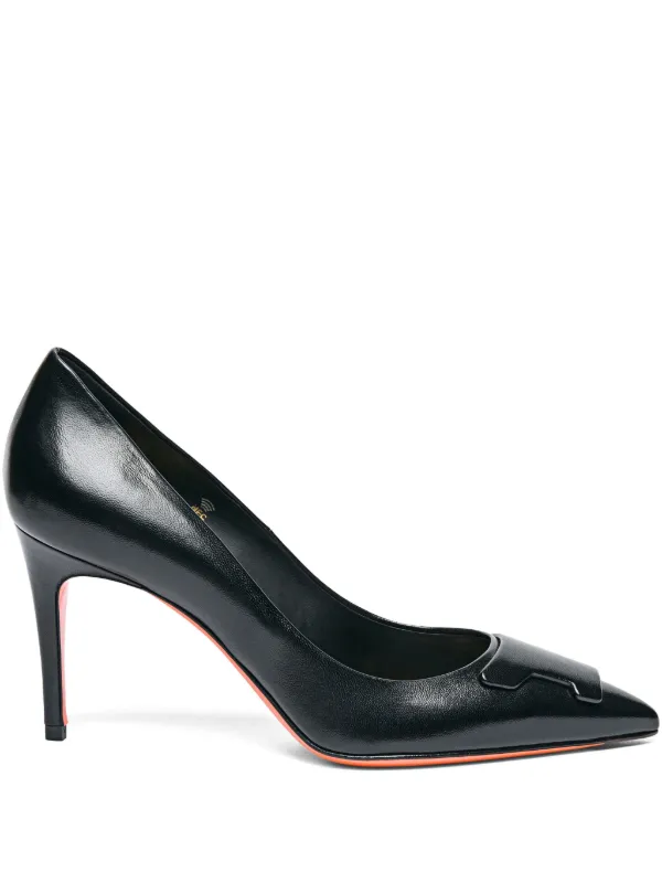 Santoni 85mm Sibille High-heel Pumps in Black