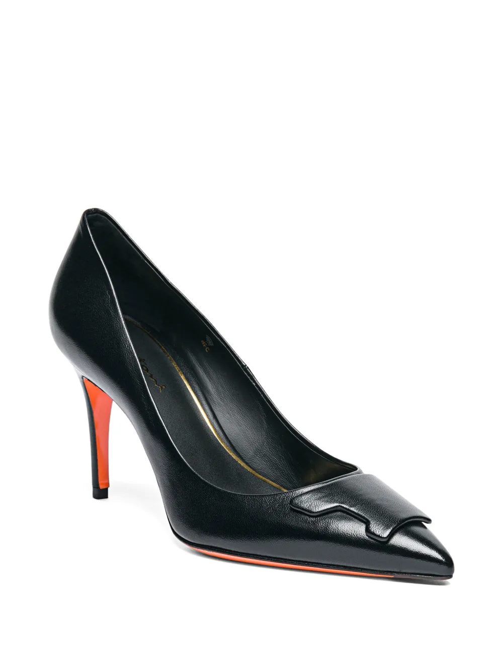 Santoni 85mm Sibille High-heel Pump In Black