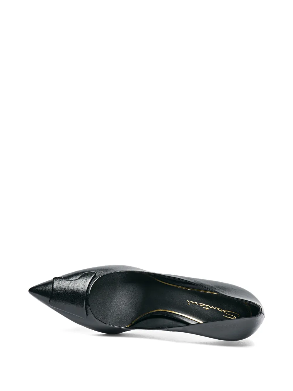 Santoni 85mm Sibille High-heel Pump In Black