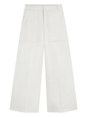 MM6 Maison Margiela ドローストリング ワイドパンツ | ホワイト