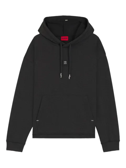 HUGO drawstring logo-detail hoodie