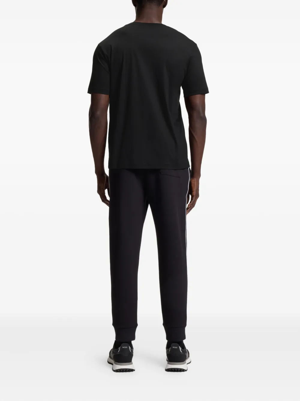 BOSS T-shirt met grafische print Zwart