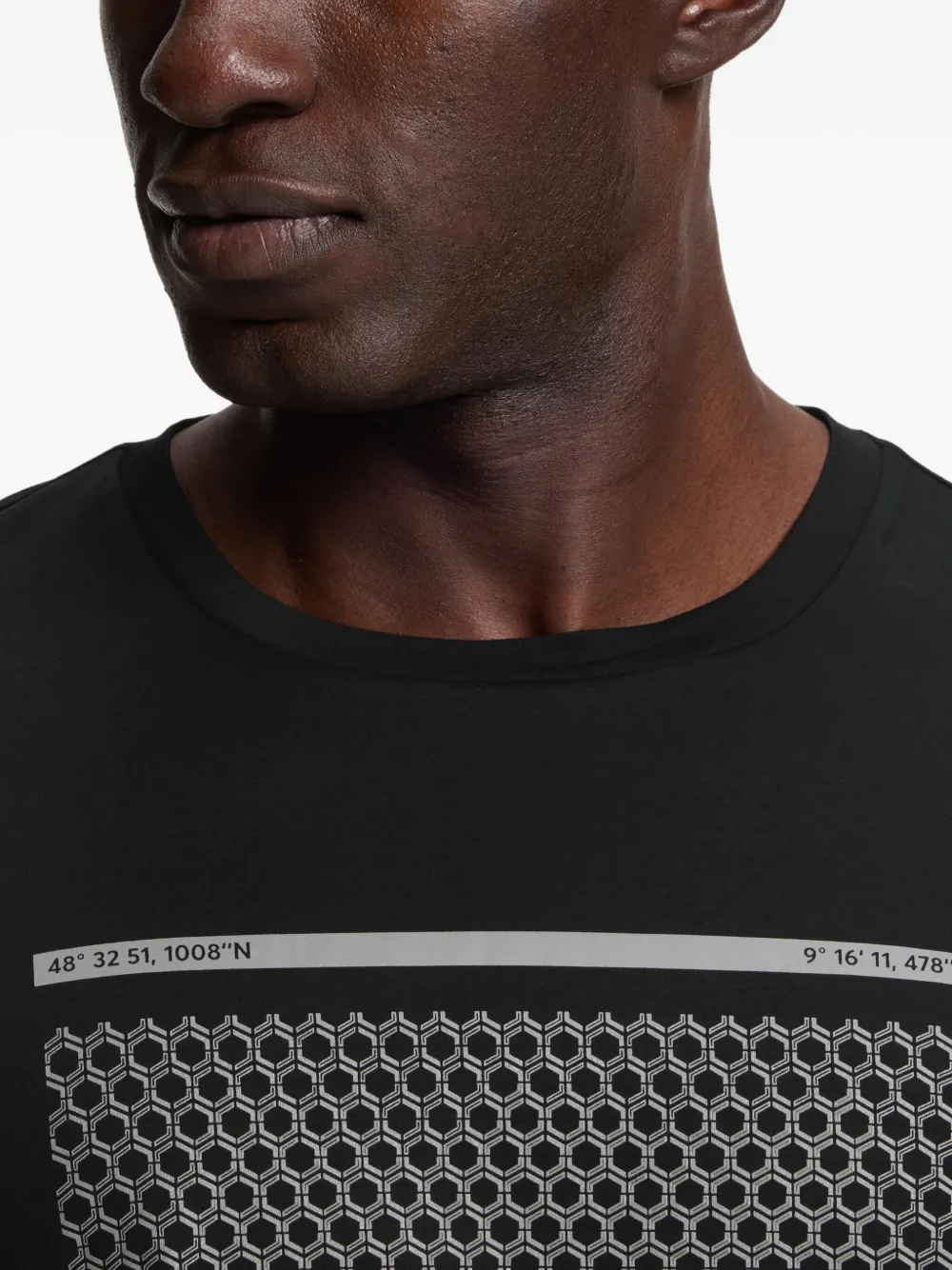 BOSS T-shirt met grafische print Zwart