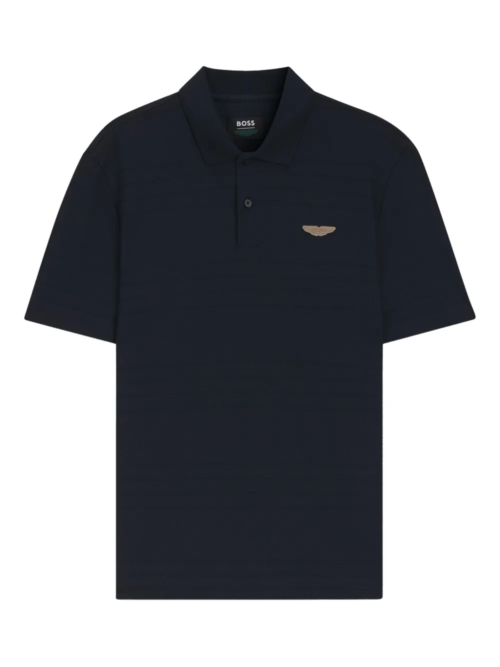BOSS Polo con applicazione logo - Blu