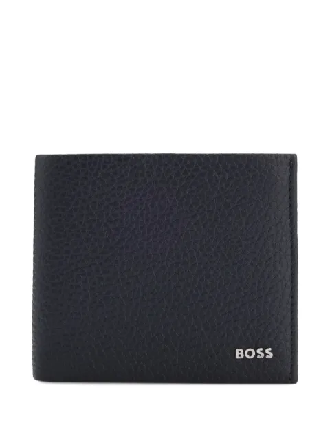 BOSS Carteira de couro com logo