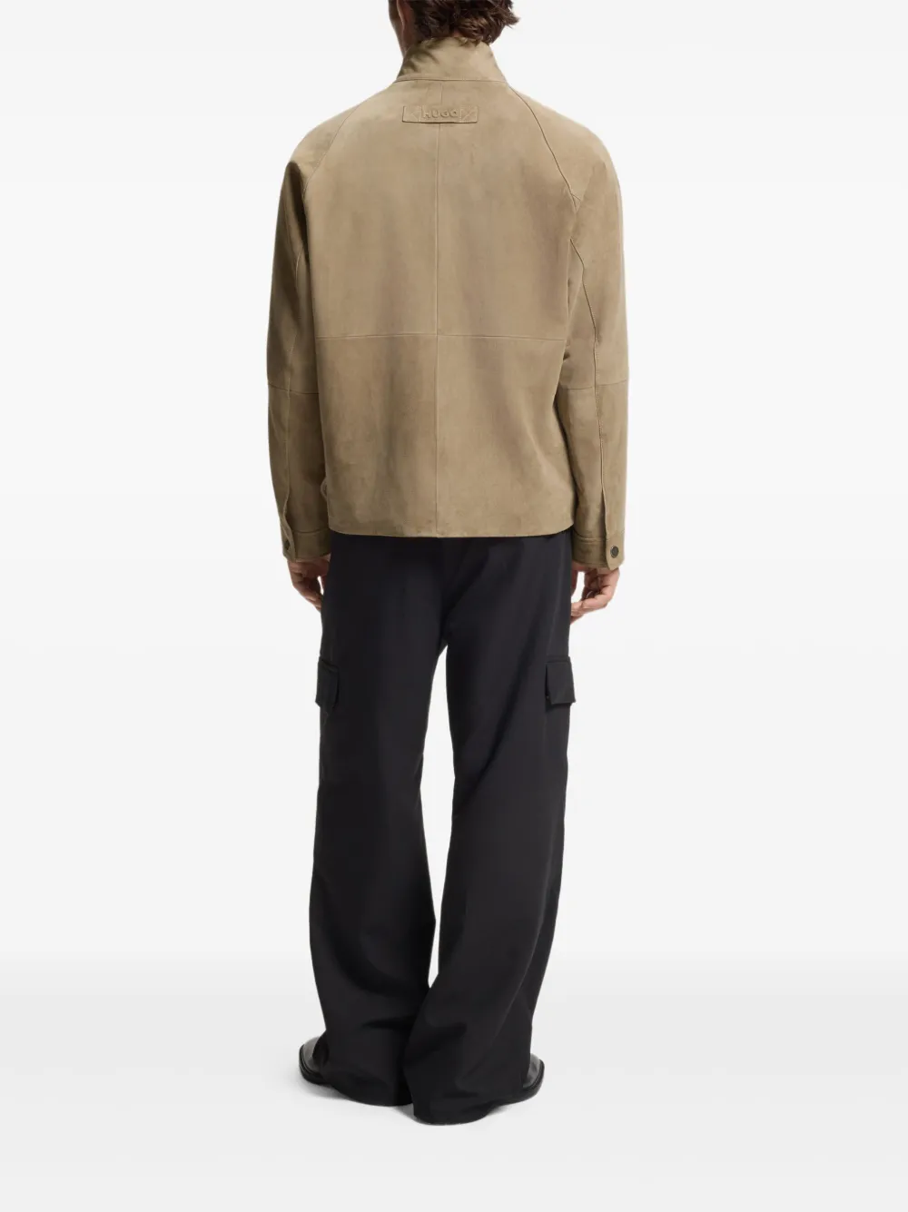 Zip-Up Suede Jacket