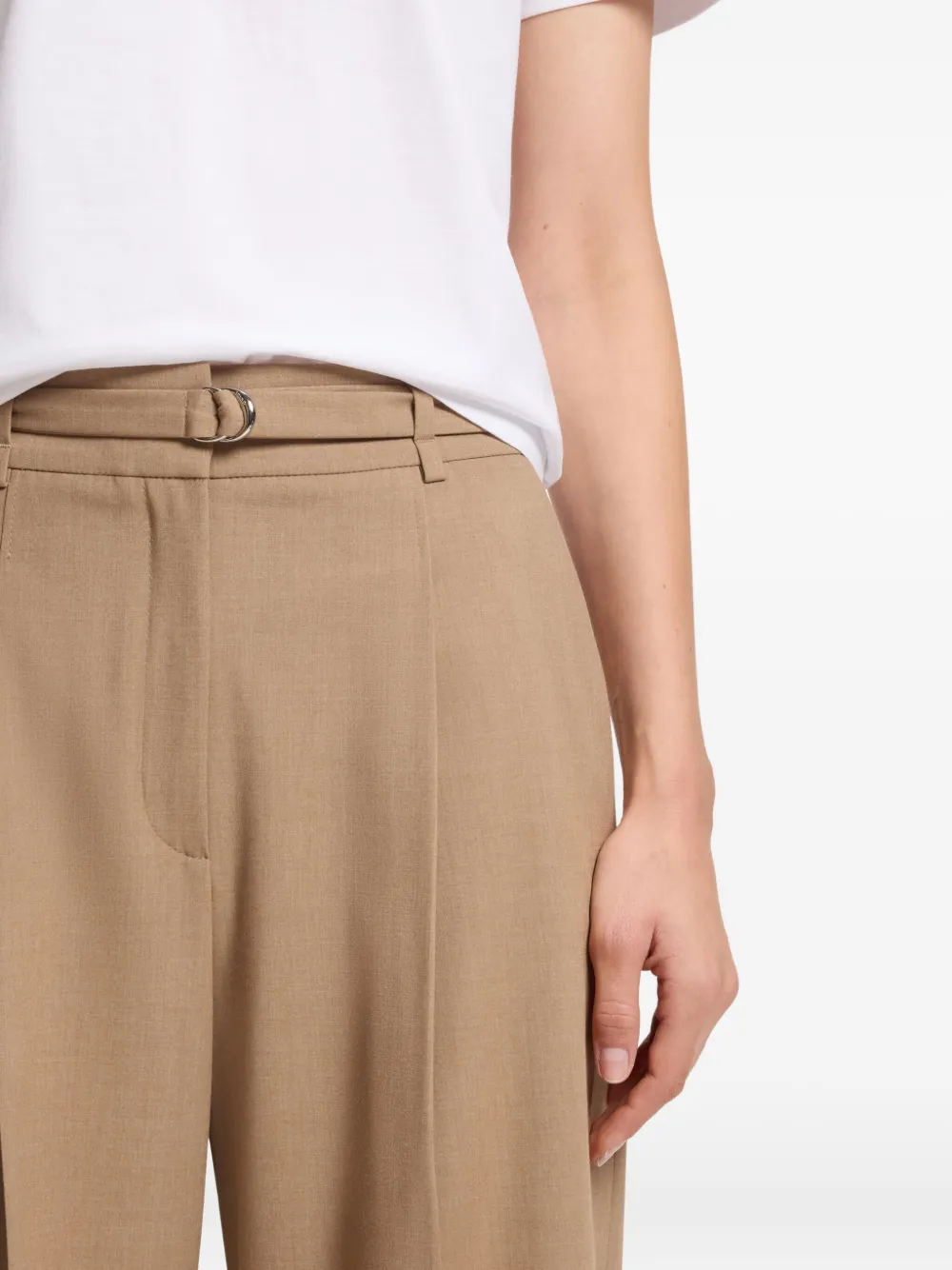 Belted-Fastening Trousers