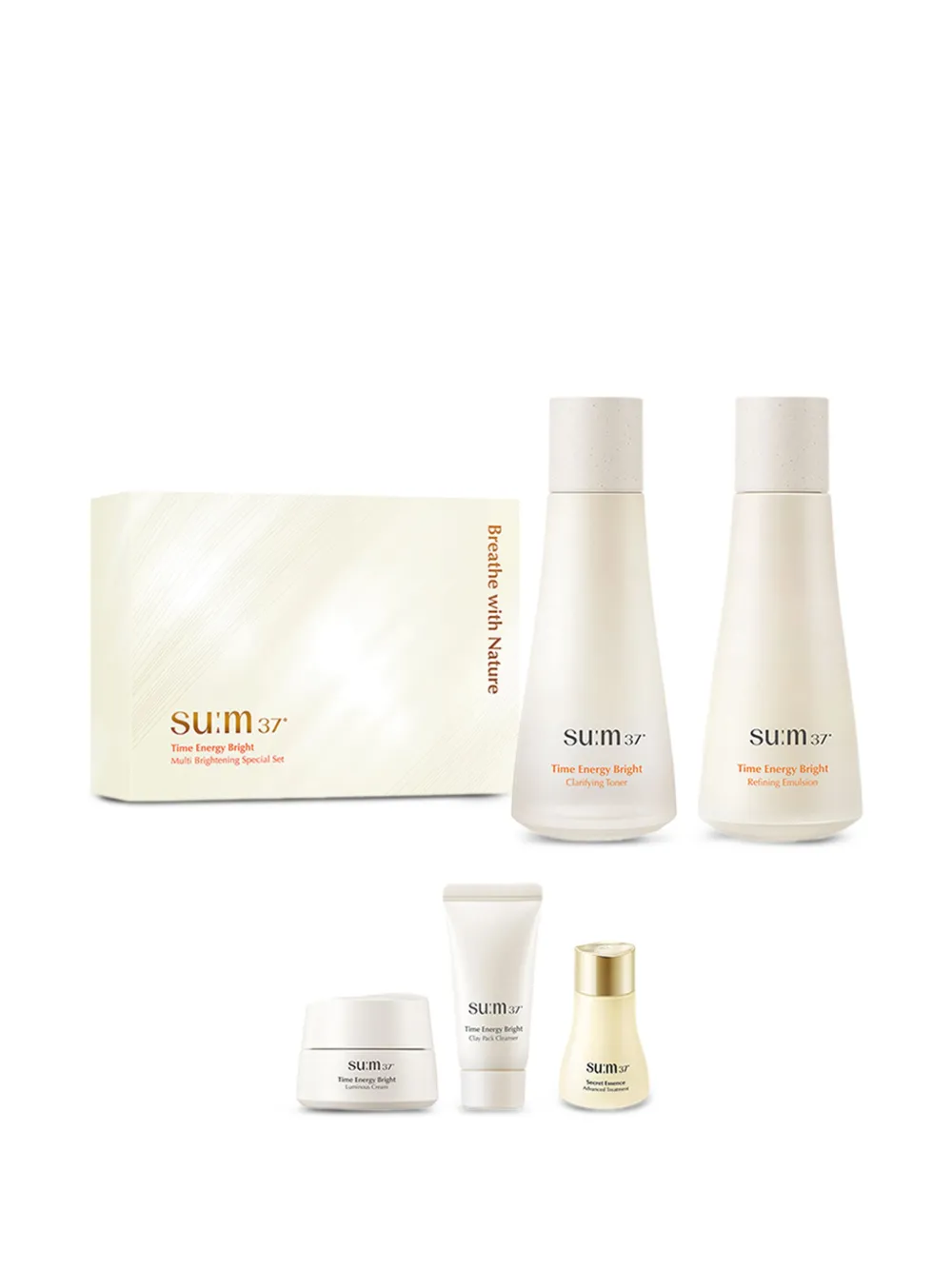 Su:m37º Time Energy Bright Multi-brightening Special Set (set Of Five) In White