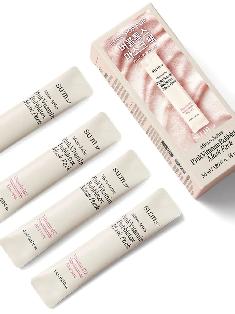 Su:m37º Micro-active Pink Vitamin Bubbletox Mask (pack Of Two Boxes) In Neutral