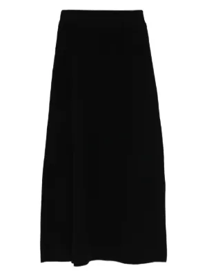【AURALEE】ロングスカート/0/A21SS06KW Auralee ハイウエスト スカート | ブラック | FARFETCH JP