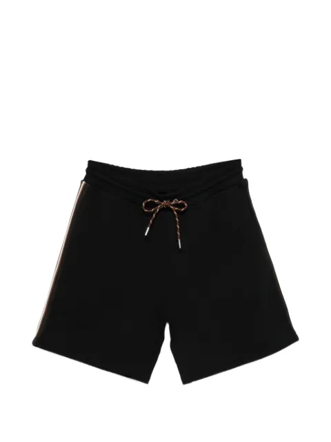 Moncler drawstring side stripe shorts