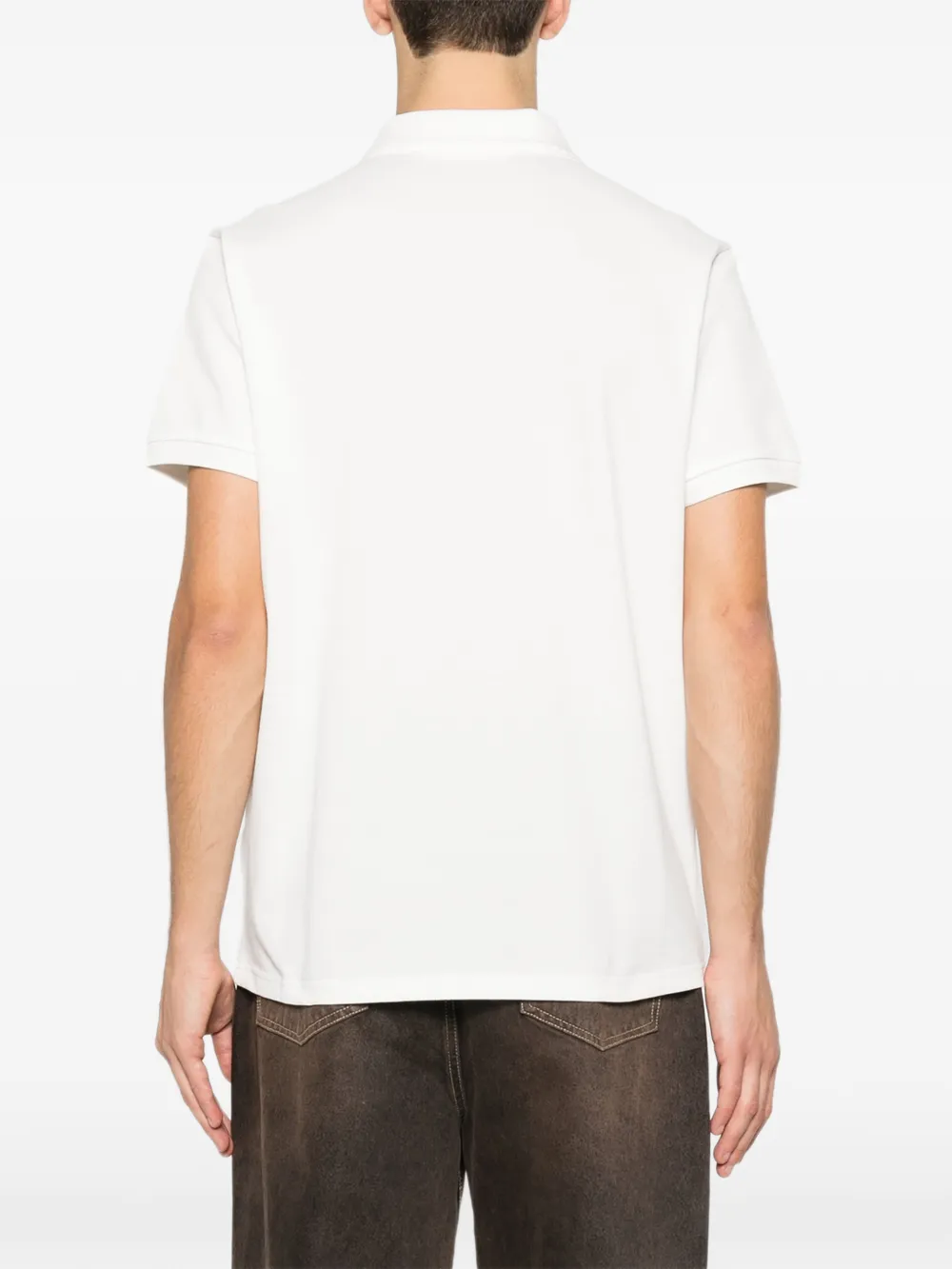 Moncler Poloshirt met logo-applicatie Wit
