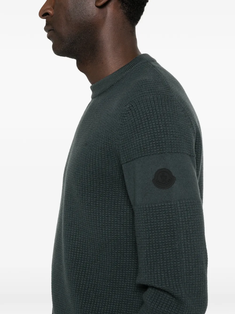 Moncler Sweater met ronde hals Zwart