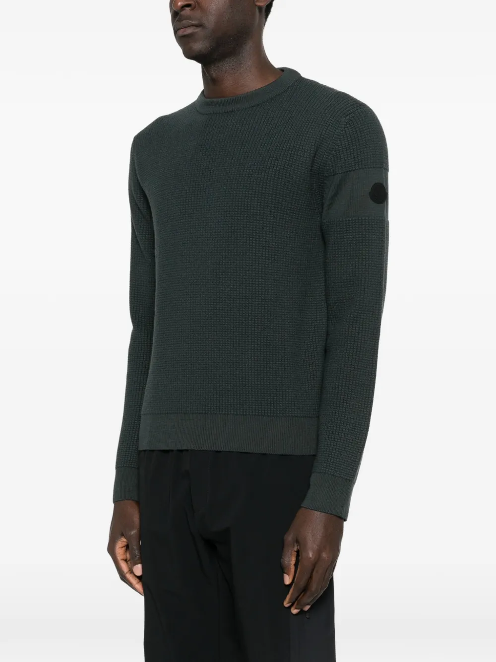 Moncler Sweater met ronde hals Zwart