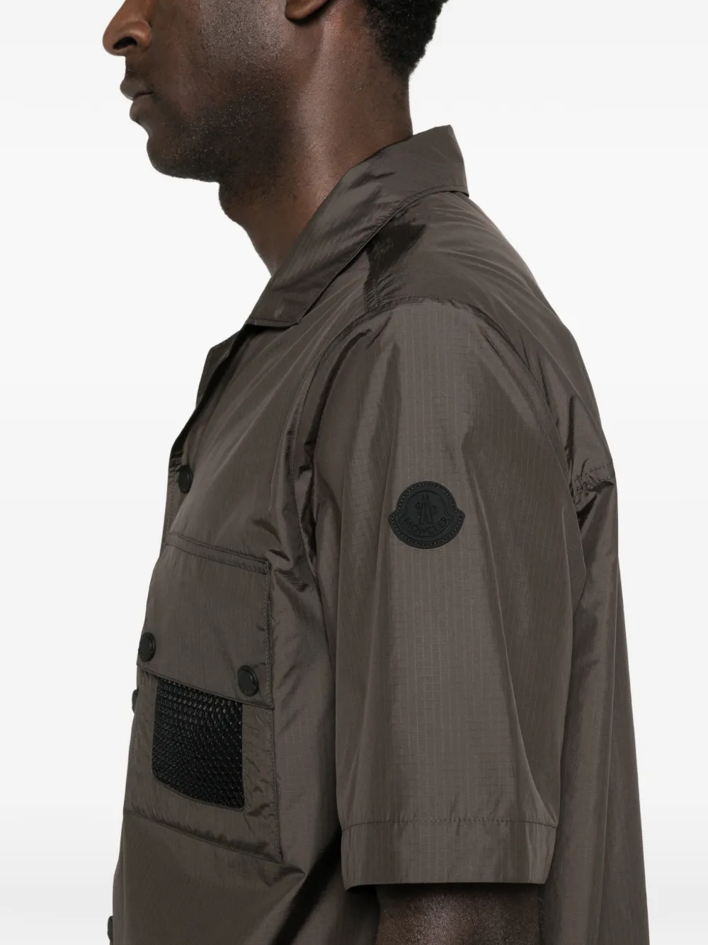 Moncler Overhemd met zak met knopen Groen