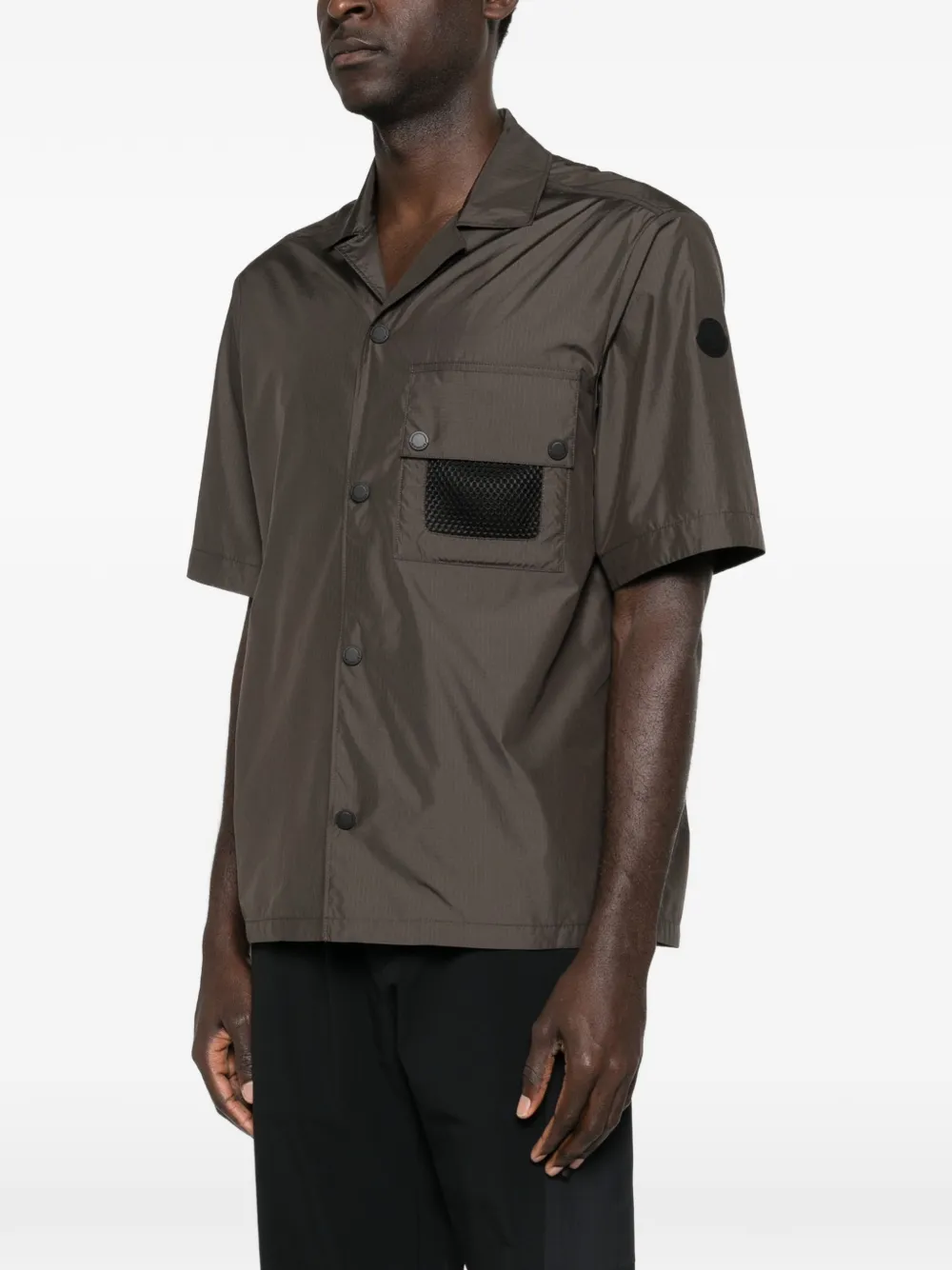 Moncler Overhemd met zak met knopen Groen
