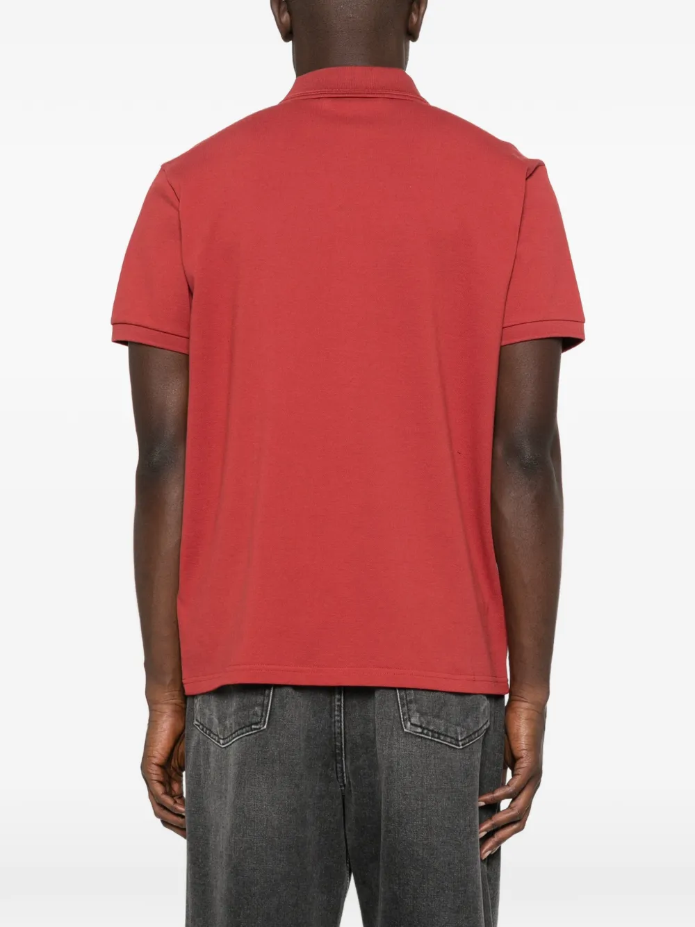 Moncler Poloshirt met logo-applicatie Rood