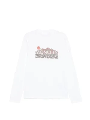 Moncler ロゴ ロングTシャツ | ニュートラル | FARFETCH JP