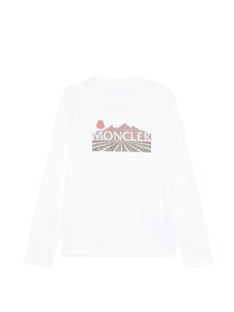 Moncler Langarmshirt mit Grafik