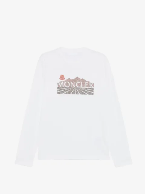 Moncler langærmet grafisk T-shirt