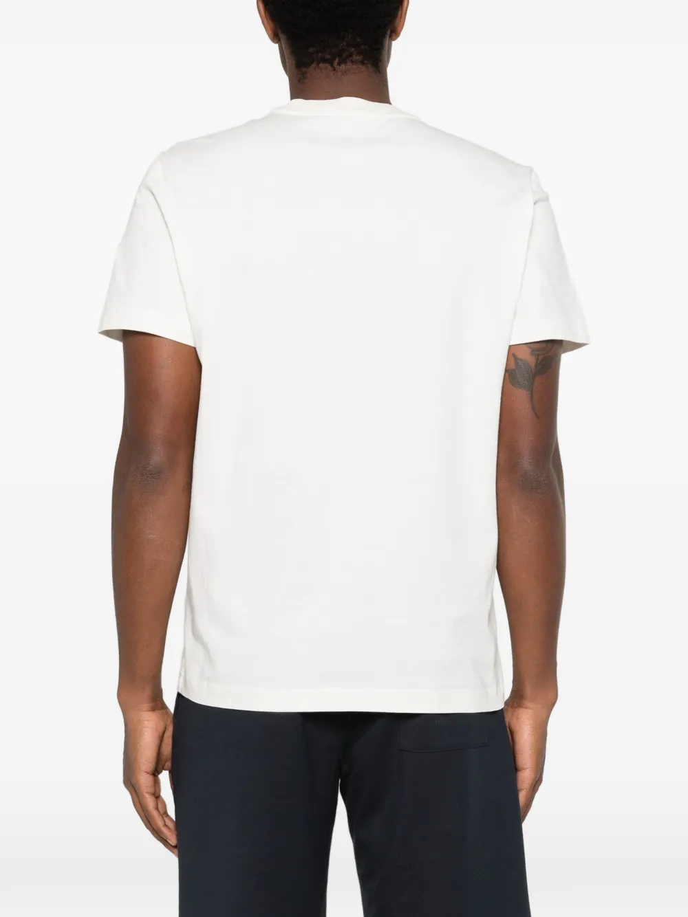 Moncler T-shirt met geborduurd logo Beige