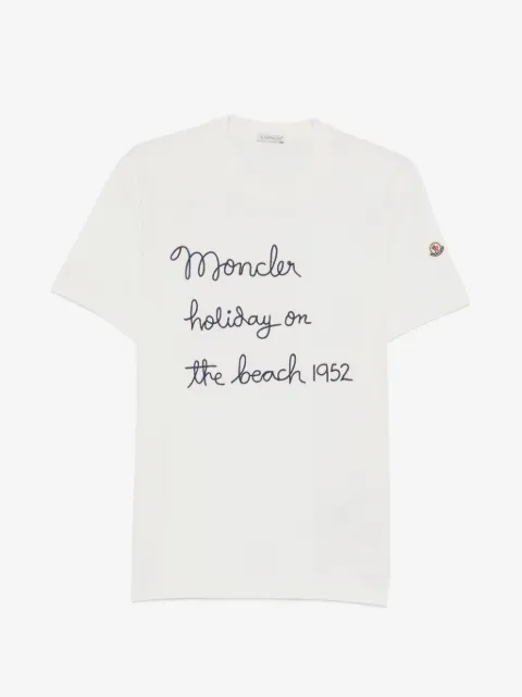 Moncler t-shirt à logo brodé