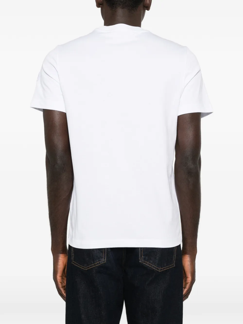 Moncler T-shirt met logoprint Wit