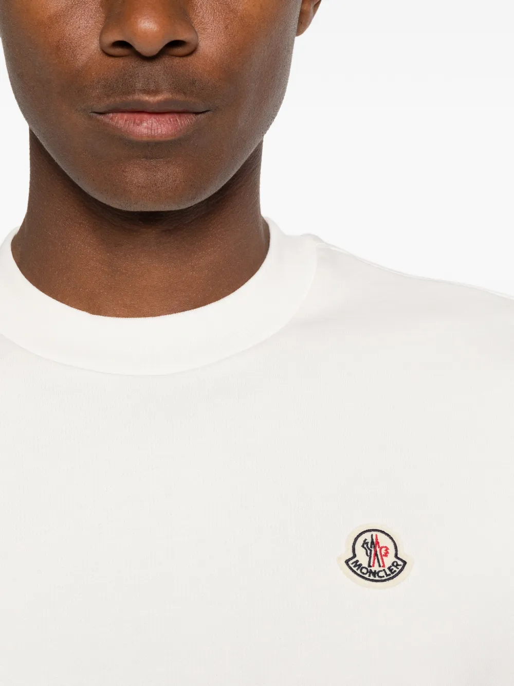 Moncler Sweater met logopatch Beige