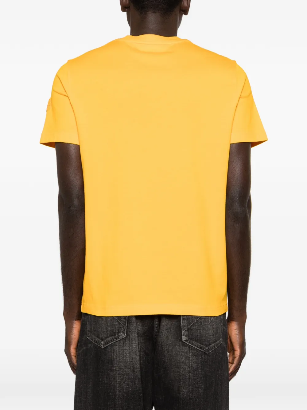 Moncler T-shirt met logo Oranje