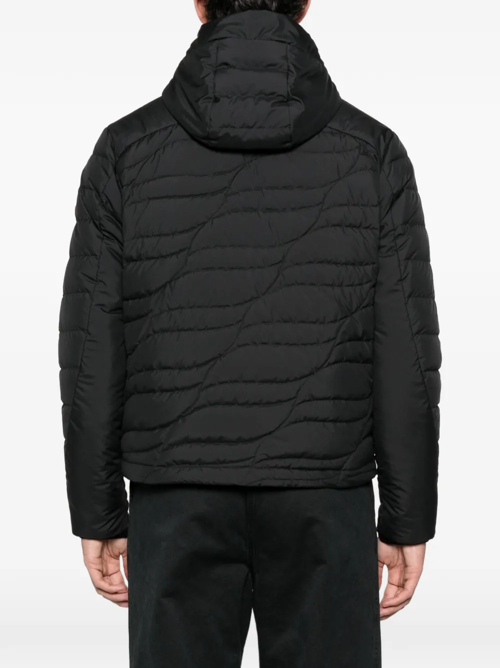 Moncler Chitu jack met logopatch Zwart