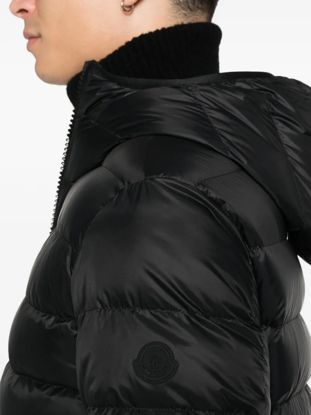 Moncler Alrai jack met capuchon en rits Zwart