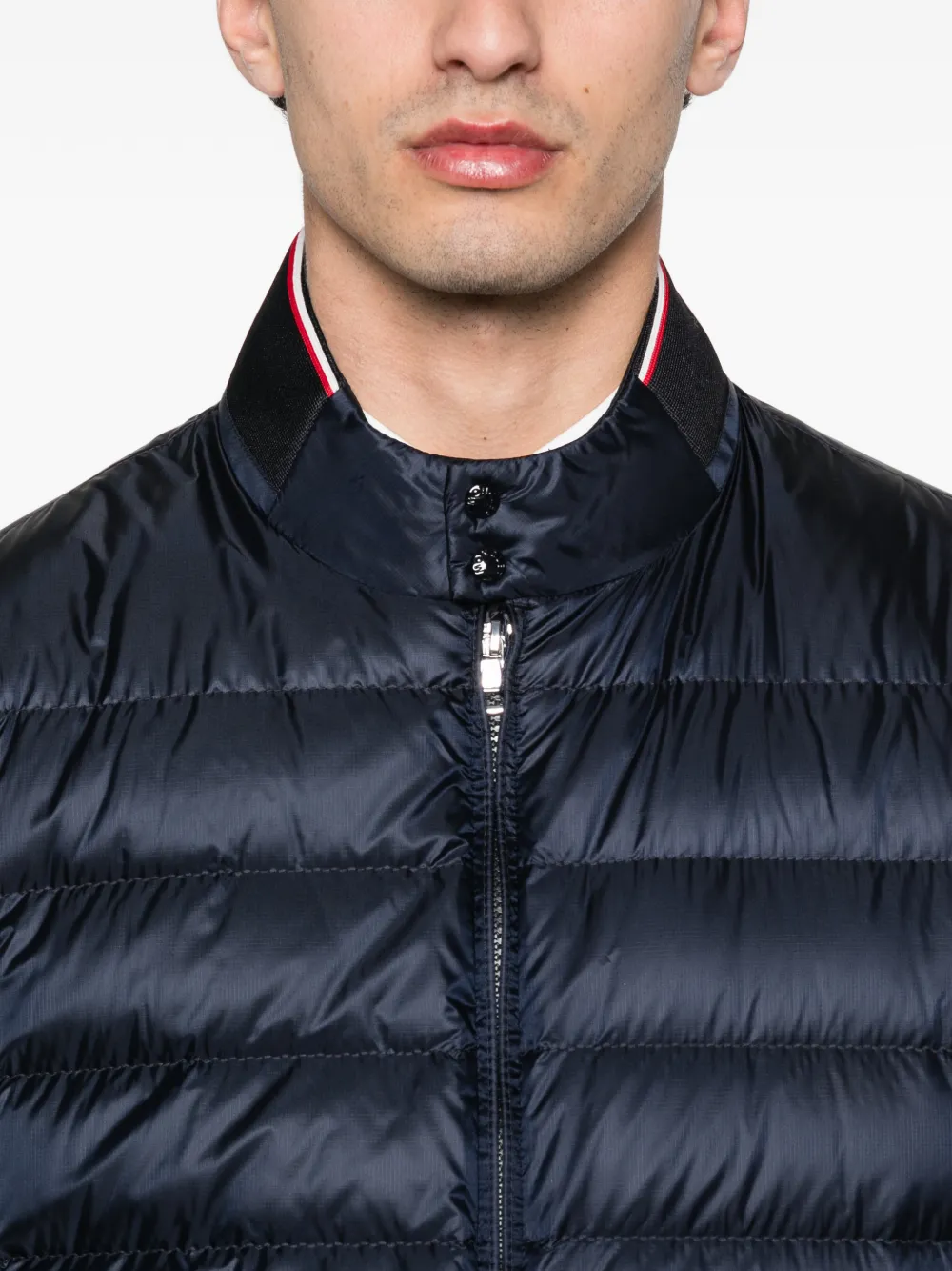 Moncler Rigel jack met logopatch Blauw