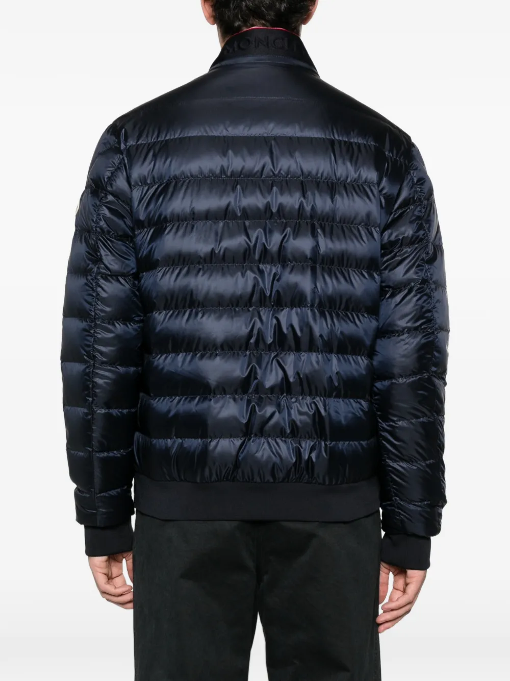 Moncler Rigel jack met logopatch Blauw
