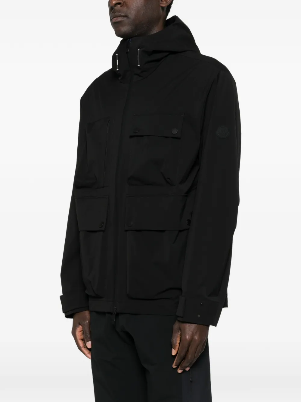 Moncler Arcturus jack met capuchon Zwart