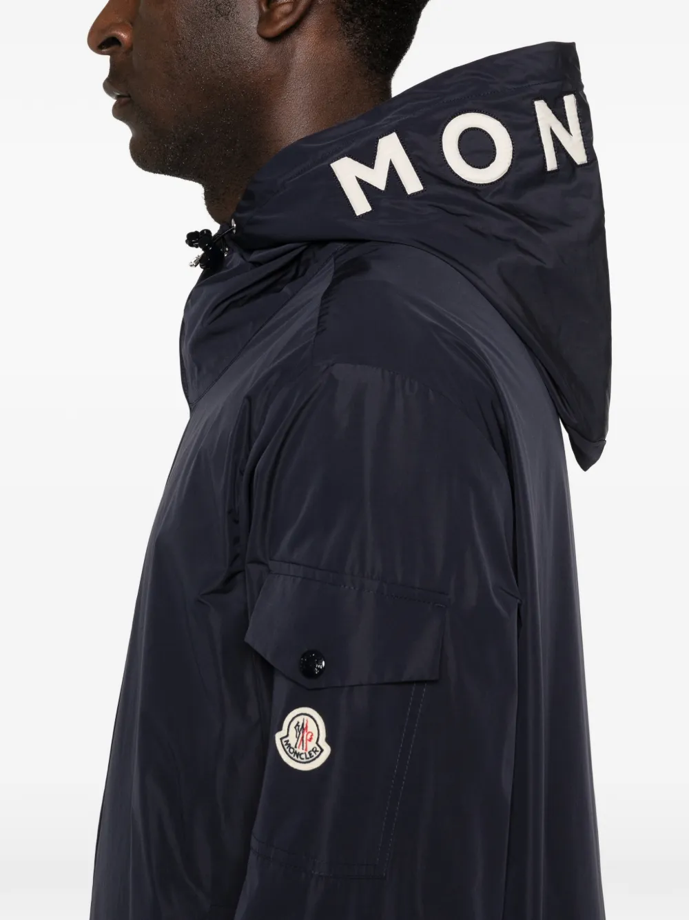 Moncler Sassiere フーデッドジャケット | ブルー | FARFETCH JP