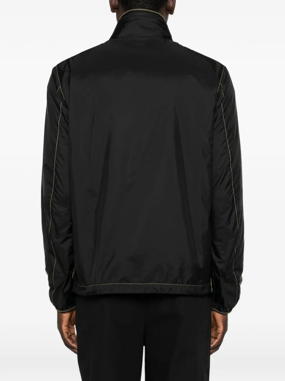 Moncler Jack met logopatch en rits Zwart
