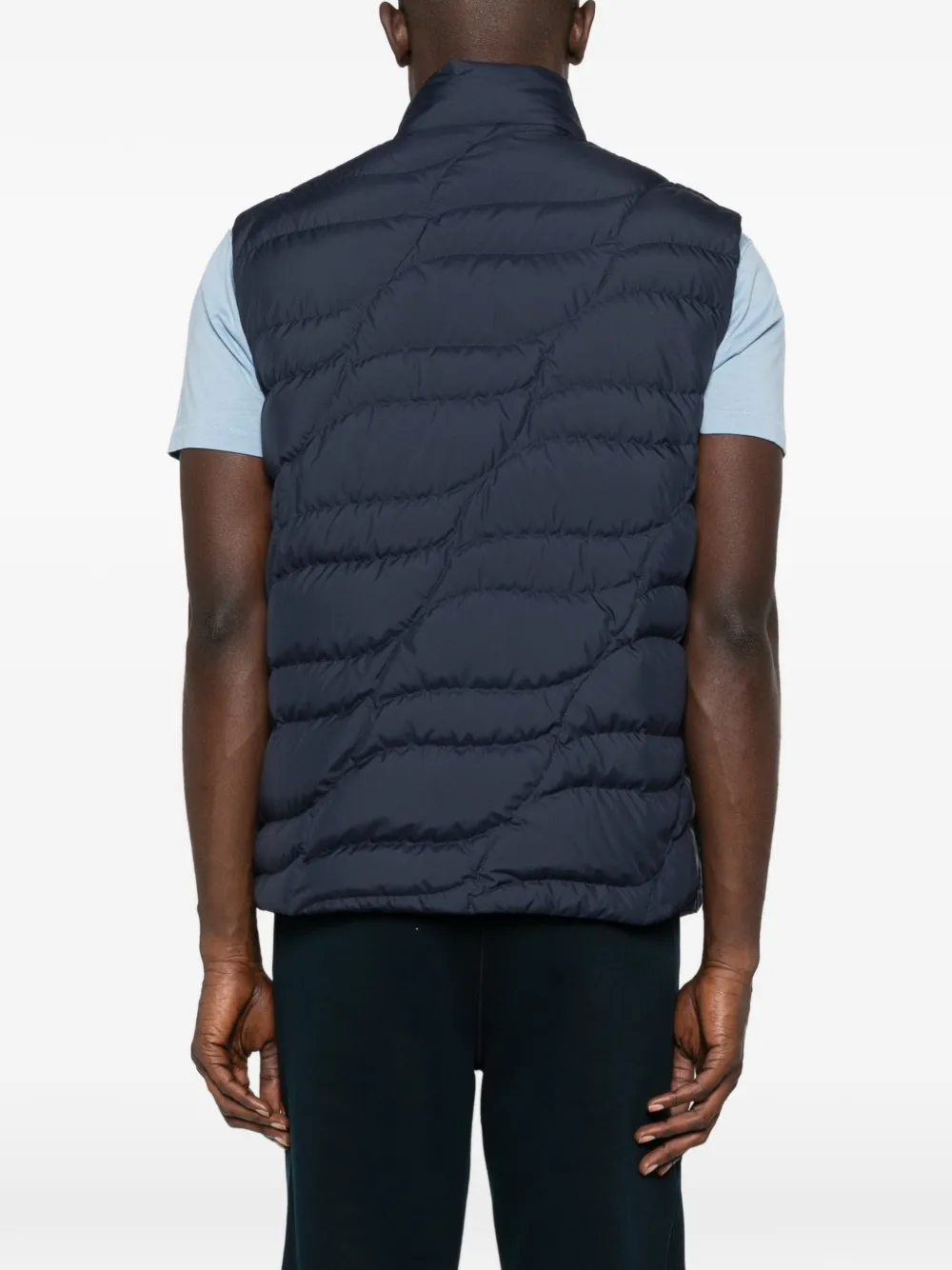 Moncler Wuzhui gewatteerde bodywarmer Blauw