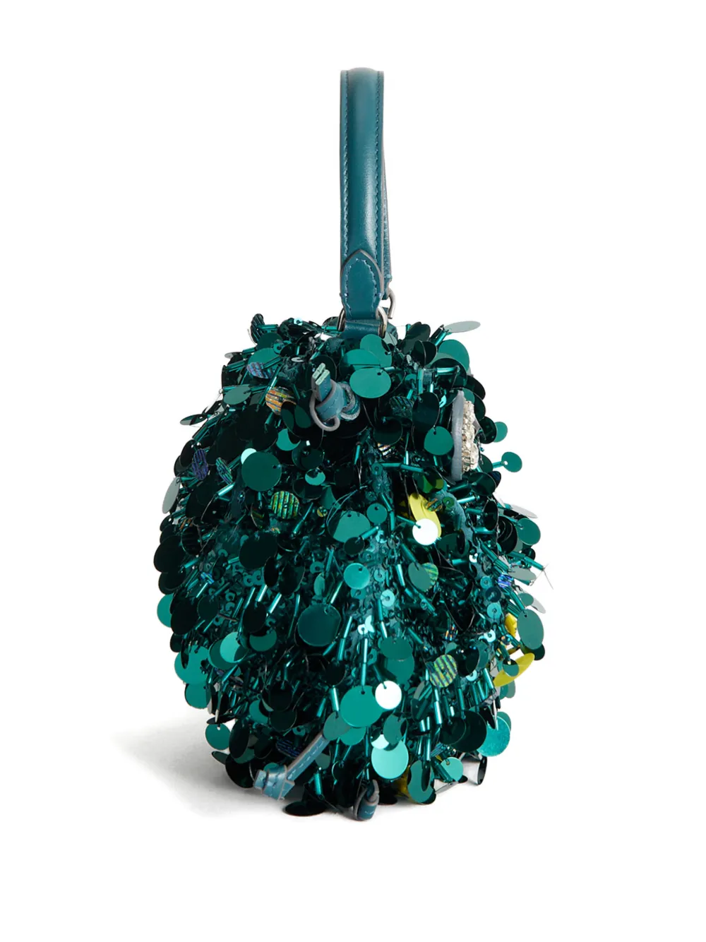  Anya Hindmarch Sequin Beetle Tote Bag - Green 