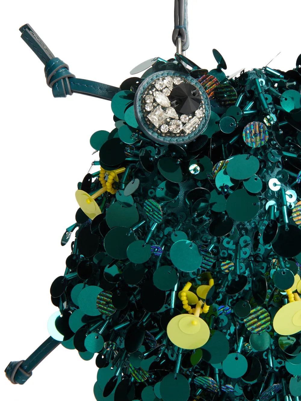 Anya Hindmarch Shopper met pailletten Groen