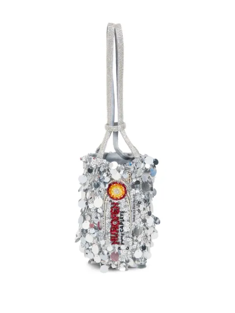 Anya Hindmarch Nurofen sequin-embellished bucket bag