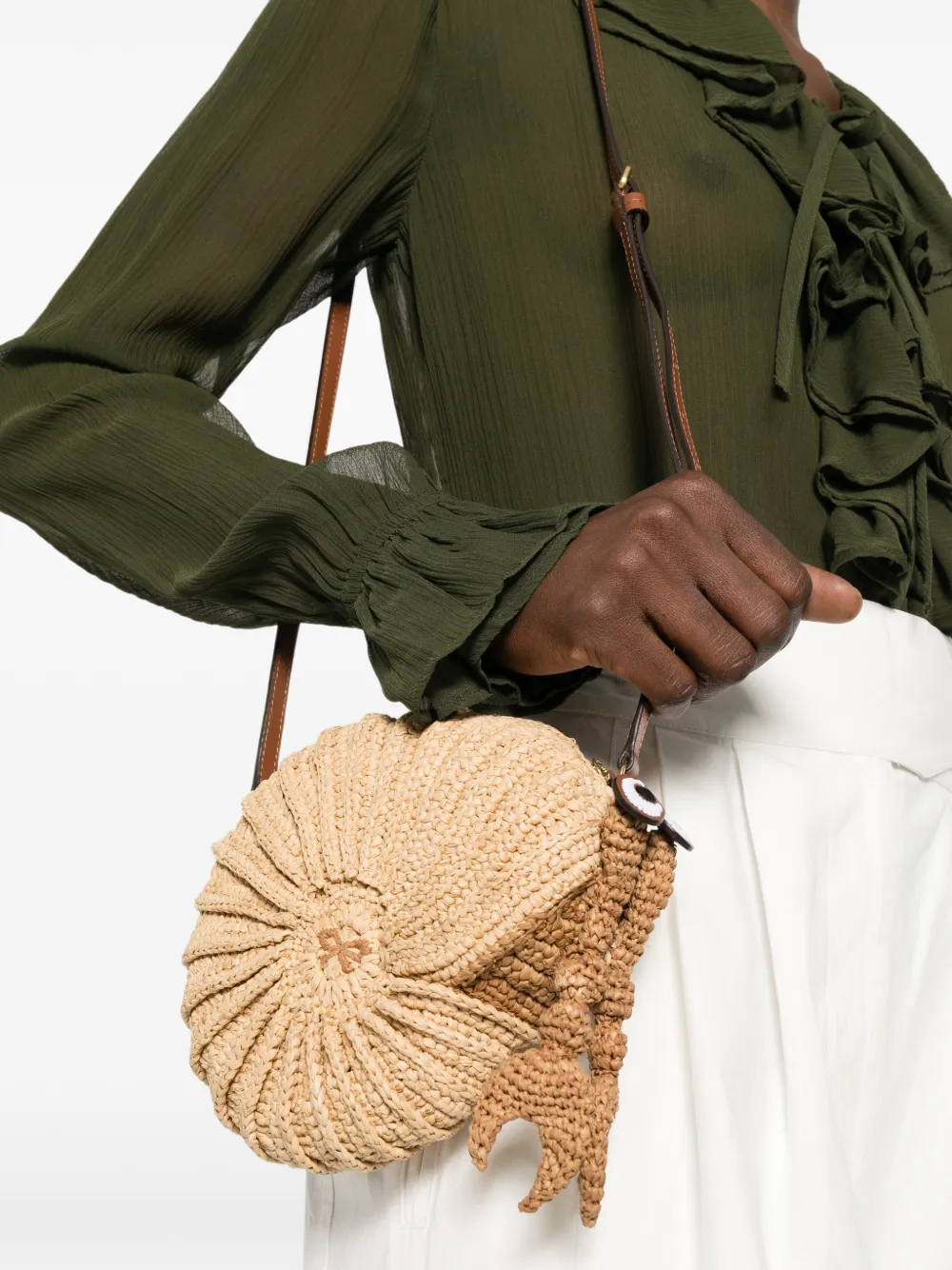  Anya Hindmarch Hermit Crab Cross Body Bag - Neutrals 