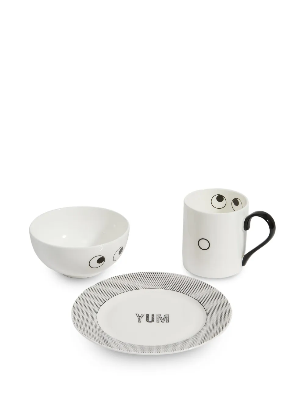 Anya Hindmarch eyes breakfast set (set of three) | White | Image 1
