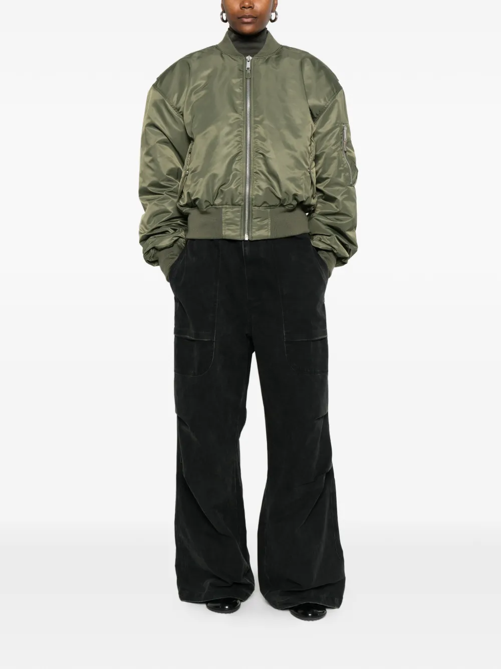  Entire Studios Broad Zip-fastening Bomber Jacket - Green 