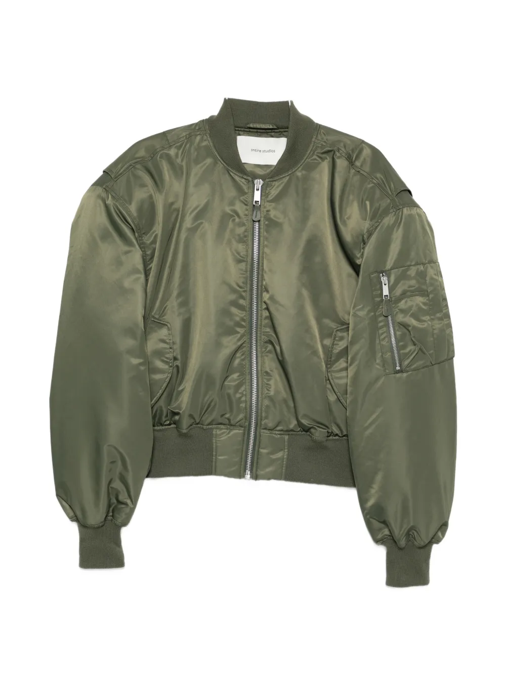 ENTIRE STUDIOS Broad zip-fastening bomber jacket - Verde
