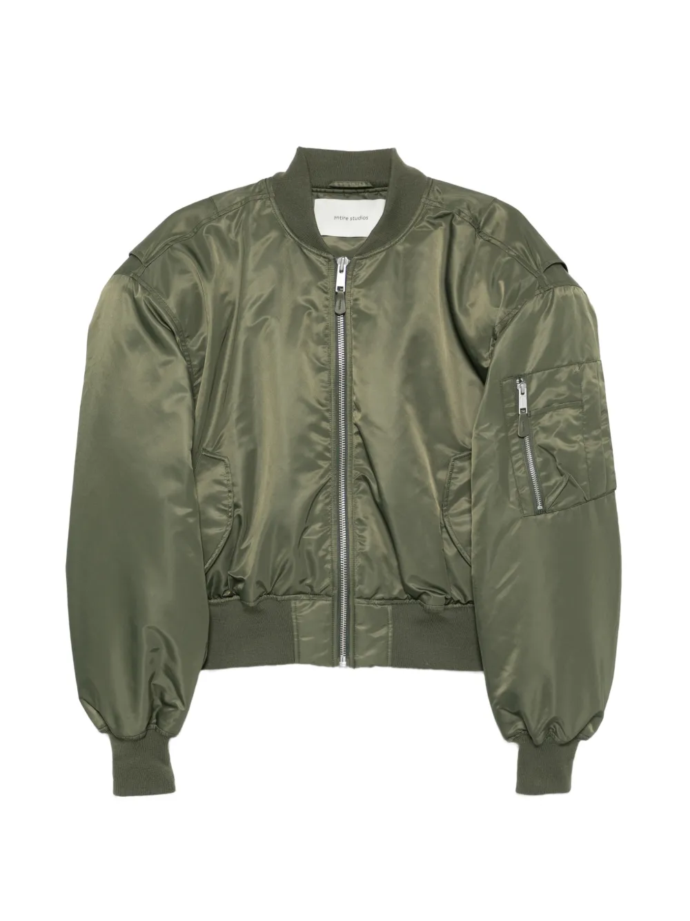 ENTIRE STUDIOS Broad zip-fastening bomber jacket - Verde