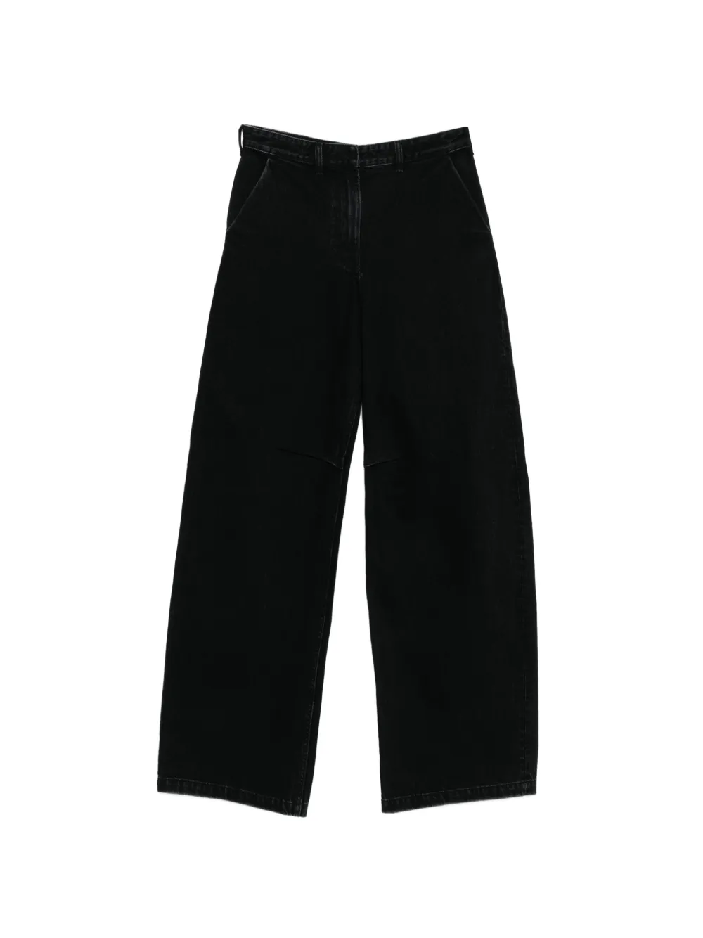 ENTIRE STUDIOS cotton wide-leg jeans - Nero