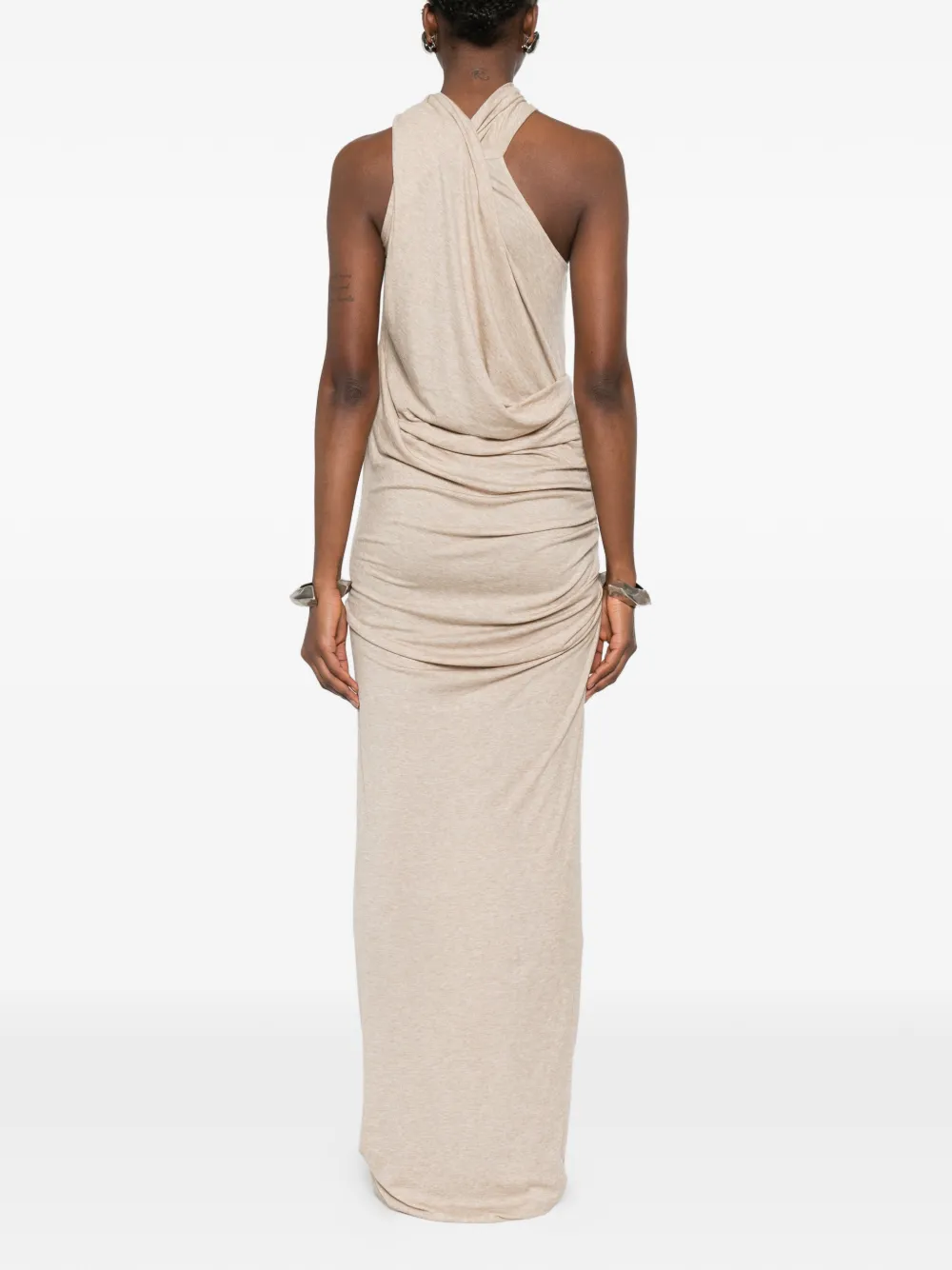 ENTIRE STUDIOS Mouwloze maxi-jurk Beige