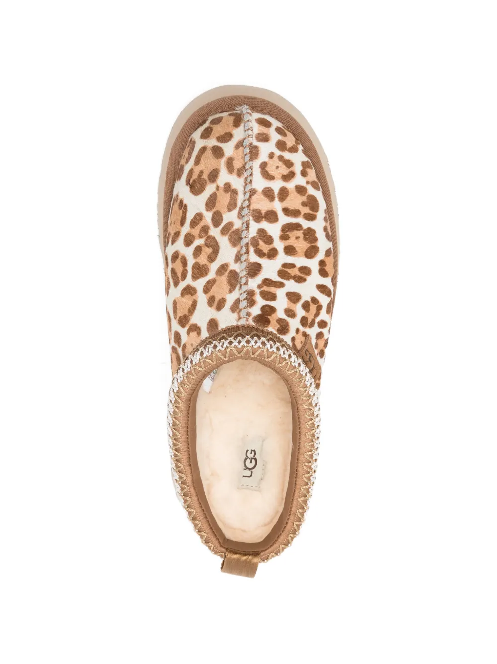 UGG Slippers met luipaardprint Beige