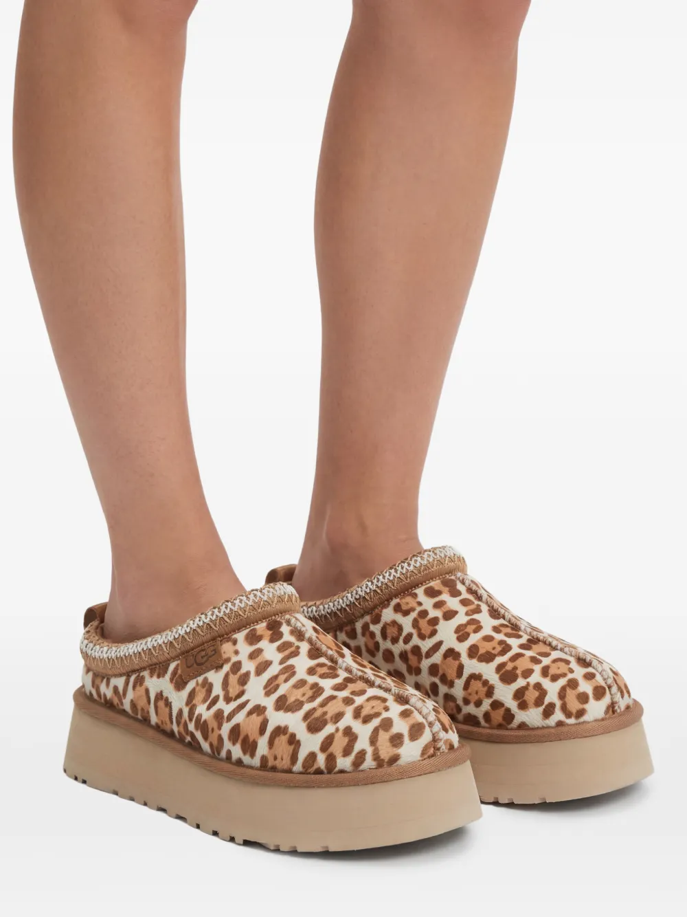 UGG Tazz Plains muiltjes met luipaardprint Beige
