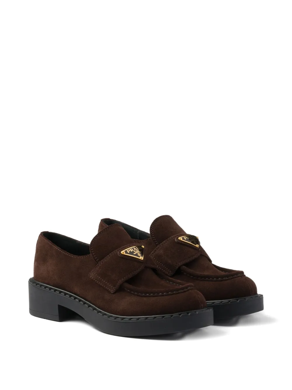 Prada Chocolate suede loafers | Image 2